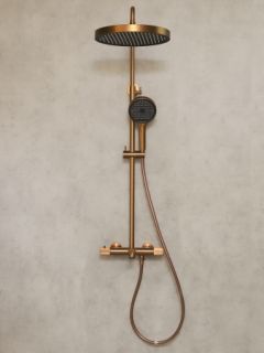 Душевая система с термостатом AltroBagno Bilancia 030431 RaSp медь матовая